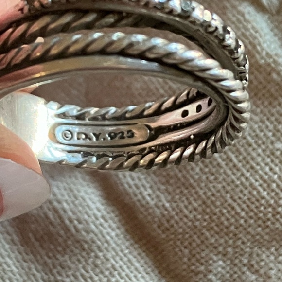 David Yurman cable/diamond ring - Picture 5 of 9